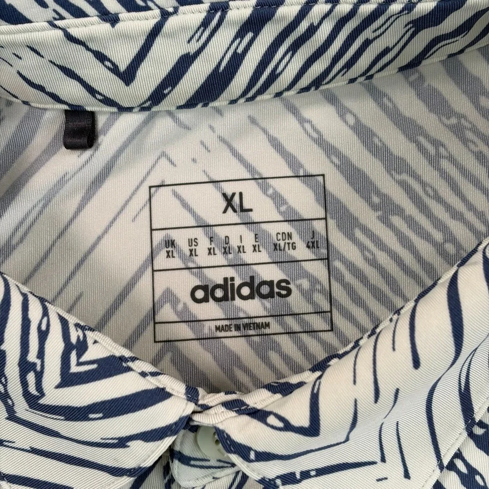 Adidas x Blue Hill‎ Golf Club Ultimate 365 All Over Print Polo Shirt XL SS NWOT